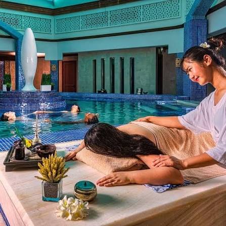 A massage at the resort spa